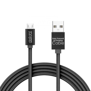 Cablu de date Negru - Conector MicroUSB / USB