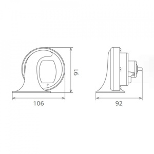 CLAXON ELECTROMAGNETIC, TIP MELC, 24V 3A TON INALT - Img 3