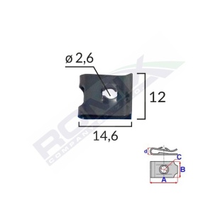 CLIPS FIXARE UNIVERSAL - NEGRU SET 25 BUC - Img 2