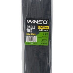 Coliere plastic 3,6x300 Negru - Set 100 buc