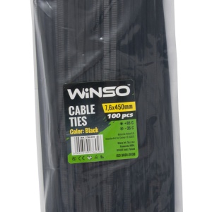 Coliere plastic 7,6x450 Negru - Set 100 buc