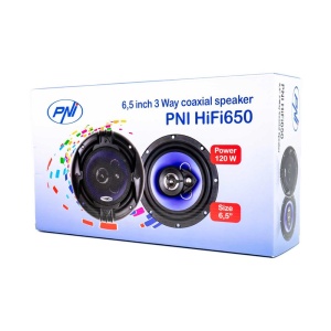 DIFUZOARE AUTO COAXIALE PNI HIFI650, 120W, 16.5 CM, 3 CAI, GRILA INCLUSA, SET 2 BUC - Img 10