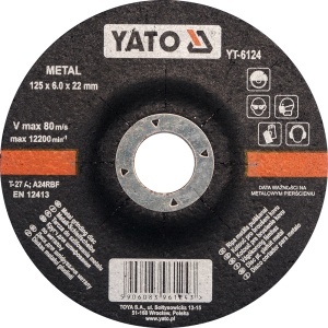 DISC SLEFUIT METAL 125X6X22MM
