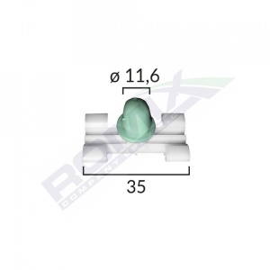 ELEMENT FIXARE BANDOURI LATERALE PENTRU BMW 3 E46 SET 10 BUC - Img 2