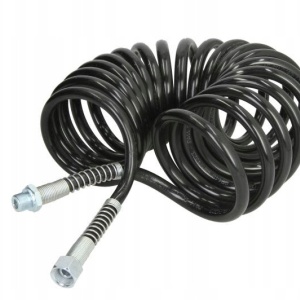 Furtun spirala Negru (M18 x 1,5 / M16 x 1,5) 4m