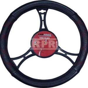 Husa volan Negru-Crom 37-39 cm Carpriss