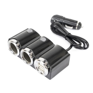 INCARCATOR AUTO SPLITER PNI LIGHTER 20 12V/24V, CU 2 IESIRI BRICHETA, 2 X USB (1A), INDICATOR LED - Img 2