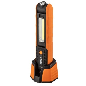 Lampa de atelier reincarcabila, 3.7V Li-Ion, 500 lm COB + Tubulara + incarcator