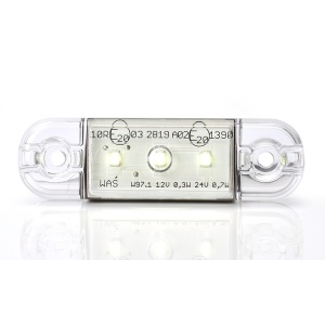 LAMPA GABARIT LED 710 W97.1, 12V-24V, POZITIE ALB WAS - Img 5
