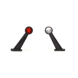 LAMPA GABARIT LED CU BRAT 875L W21.3STAR, 12V-24V, POZITIE ALB / ROSU STANGA WAS - Img 7