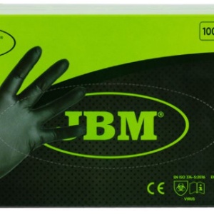 MANUSI NEGRE DE UNICA FOLOSINTA DE NITRIL 5MIL MARIME XL - SET 100BUC JBM