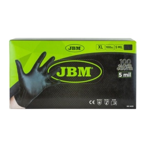 MANUSI NEGRE DE UNICA FOLOSINTA DE NITRIL 5MIL MARIME XL - SET 100BUC JBM - Img 2