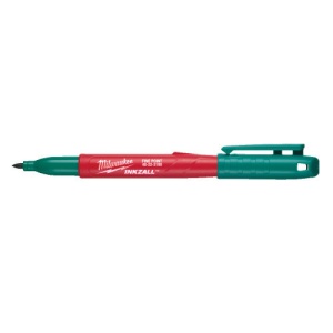 Marker verde pentru santier INKZALL™, cu varf fin