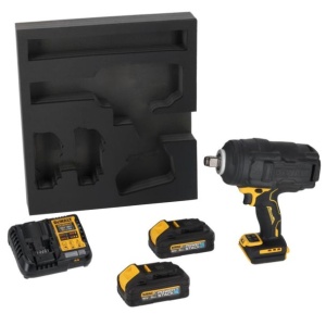 Mașină de înșurubat cu impact DeWalt DCF964H2G-QW, 18 V, 3/4", 2 x 5 Ah PowerStack