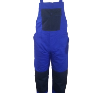 Pantalon cu pieptar albastru / bleu M64 / 3XL