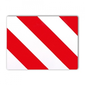 PLACA TRANSPORT AGABARITIC 40X30 CM DREAPTA PROFIL PVC HICO