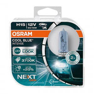 SET 2 BECURI 12V H15 55/15 W COOL BLUE INTENSE NextGen OSRAM - Img 4