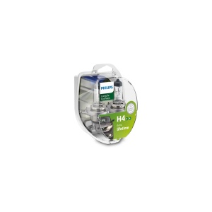 SET 2 BECURI FAR H4 60/55W 12V LONGER LIFE ECOVISION PHILIPS - Img 2