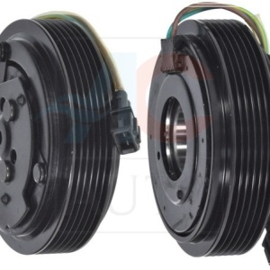 Set bobina, fulie si ambreiaj compresor AC SANDEN SD7V16 6PK 126mm compatibil VW Transporter T4 (1990-2003) si VW LT II (1996-2006)