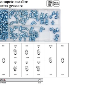Set capete metalice pentru gresoare