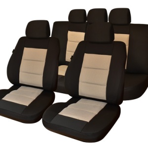SET HUSE SCAUN PREMIUM LUX NEGRU-BEJ UMB3