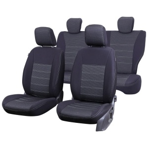SET HUSE SCAUN UMBRELLA PENTRU AUDI A-4 (B8-8K)SEDAN 2007-2015 (BANCHETA FRACTIONATA) CU TETIERE FATA STANDARD. TETIERE SPATE IN FORMA DE L