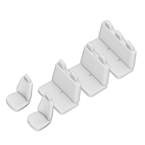 SET HUSE SCAUN UMBRELLA PENTRU OPEL VIVARO (8+1) 2001-2014 - Img 2