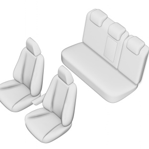 SET HUSE SCAUN UMBRELLA PENTRU SEAT ATECA 2016- (BANCHETA FRACTIONATA) - Img 2