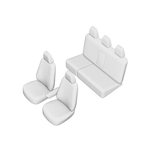 SET HUSE SCAUN UMBRELLA PENTRU TOYOTA HILUX 2015- (BANCHETA FRACTIONATA) - Img 2