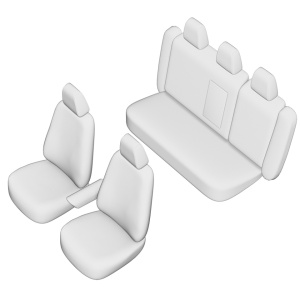 SET HUSE SCAUN UMBRELLA PENTRU VW GOLF 5 2004-2010 (BANCHETA FRACTIONATA) - Img 2