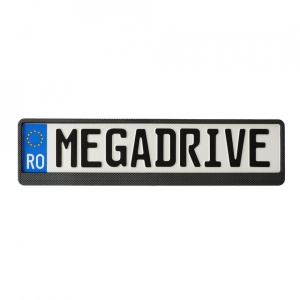 SUPORT NUMAR INMATRICULARE MEGA DRIVE CARBON 1 BUC - Img 2