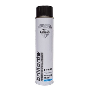 Vopsea Spray Acrilica NEGRU LUCIOS (RAL 9005) 600ml BRILLIANTE