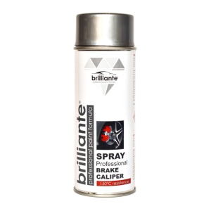 Vopsea Spray Argintiu Pentru Etriere Frane (RAL 9006) 400ml BRILLIANTE