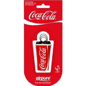 AIRPURE Odorizant auto, sticlă 3D, Coca-Cola original