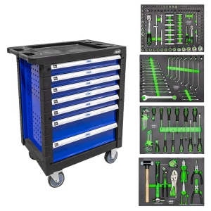 BANC DE SCULE 7 SERTARE ALBASTRU ECHIPAT 172 BUC JBM