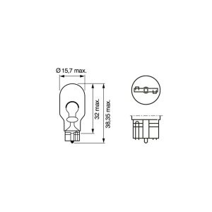 BEC 12V W16W 16W ECO SET 10 BUC BOSCH - Img 7