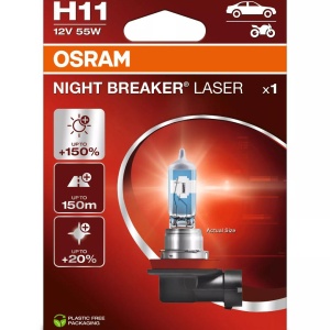 Bec Halogen Osram Night Breaker Laser H11 | 12V - PGJ19-2