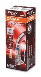 Bec Osram Night Breaker Laser Next Generation H3 12V 55W PK22s