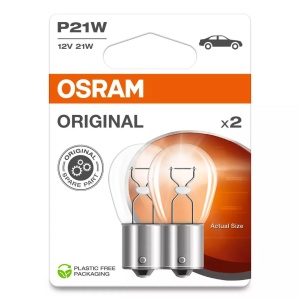 Bec Osram Original P21W 12V 21W BA15s Set 2 buc
