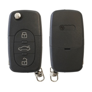 Carcasa Cheie Contact Pentru Audi A3 / A6 / A8 / TT, 3 BUTOANE, CU CHEIE - Img 2