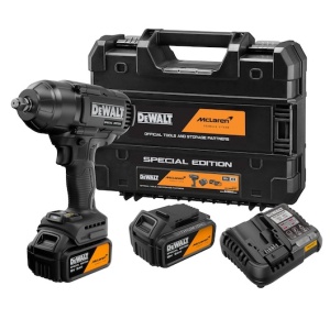 Cheie cu impact DEWALT® x McLaren F1 Team 18V XR® fără perii, inel de reținere de 1/2", cu cuplu ridicat - 2 acumulatori de 5Ah