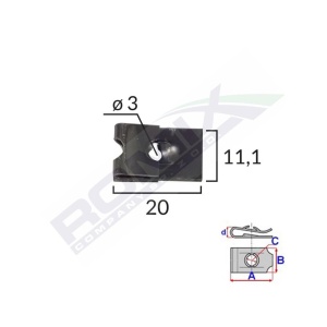CLIPS FIXARE UNIVERSAL - NEGRU SET 25 BUC - Img 2