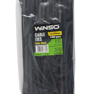 Coliere plastic 7,6x300 Negru - Set 100 buc