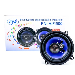 DIFUZOARE AUTO COAXIALE PNI HIFI500, 100W, 12.7 CM, 3 CAI, SET 2 BUC - Img 8