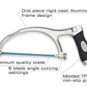 Fierastrau mini pentru metal 6 inch cu maner ergonomic, cadru aluminiu TopTul SAAA1527