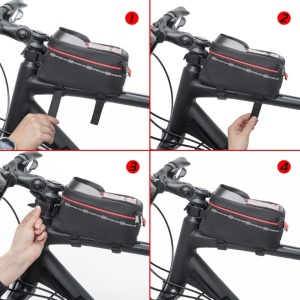 GENTUTA IMPERMEABILA PENTRU BICICLETA CU SUPORT TELEFON - Img 6
