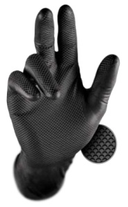 Manusi Nitril cu GRIP Marimea M ●50 BUC●
