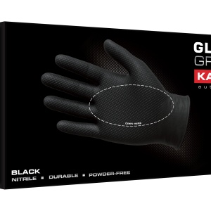 Manusi Nitril-EXTREME GRIP BLACK 50 PC (L)