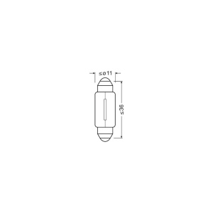 SET 2 BECURI 12V C5W ORIGINAL BLISTER OSRAM