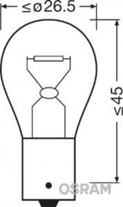 SET 2 BECURI 12V PY21W ORIGINAL BLISTER OSRAM - Img 2